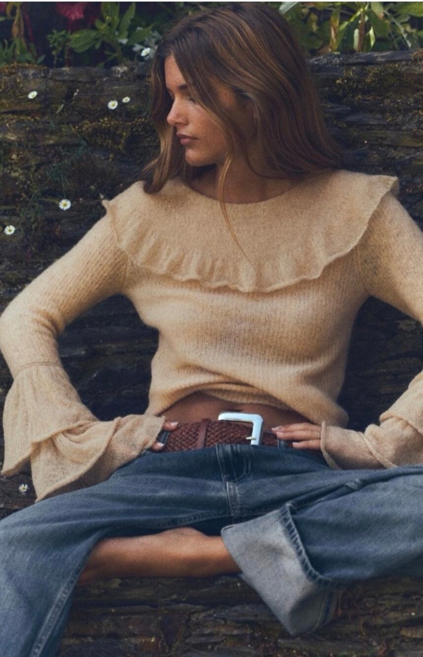 Zara Alpaca and Wool Fine Knit Sweater Size S NWT